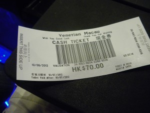 Macau Casino ticket - one of the best places to gamble in the world!
