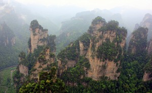 The Floating Hallelujah Mountains in Hunan