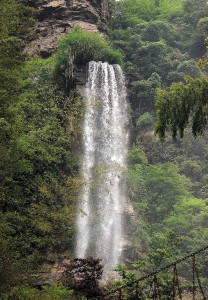 A waterfall in Hunan Province.