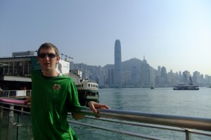 Backpacking in Hong Kong while also working as an English teacher.