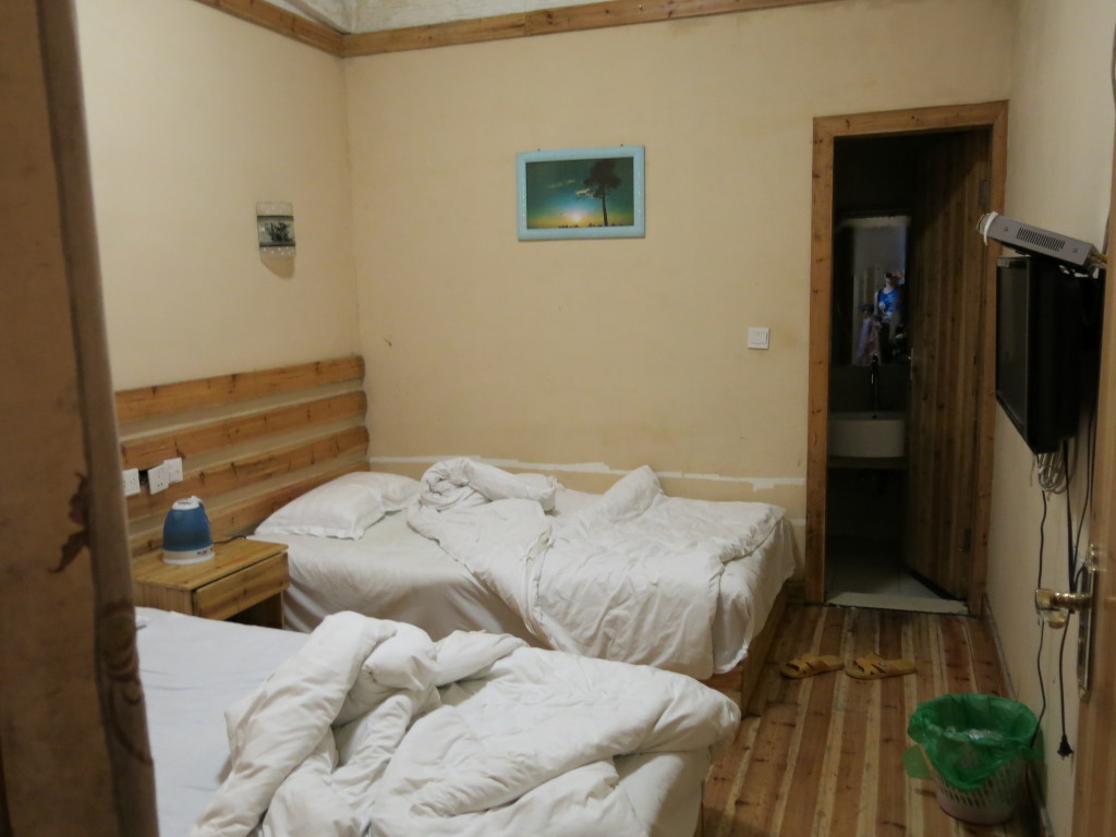Our bedroom at Sanqing Shan.
