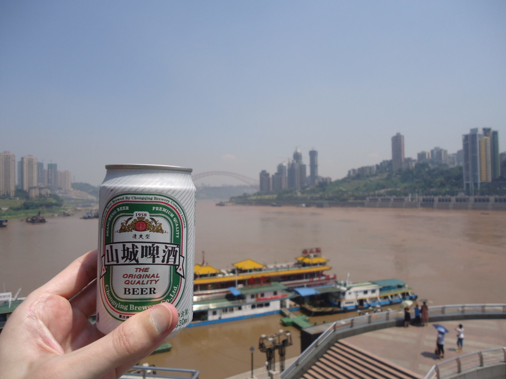 A beer by the Yangtze